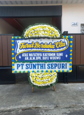 Papan Bunga Duka di Sota